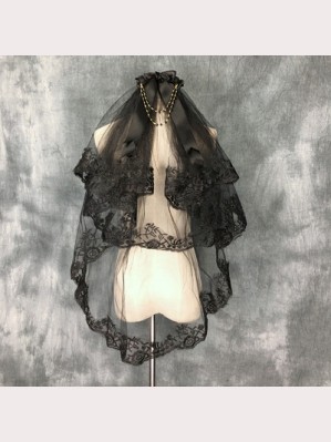 Dark Gothic Lolita Veil (UN84)